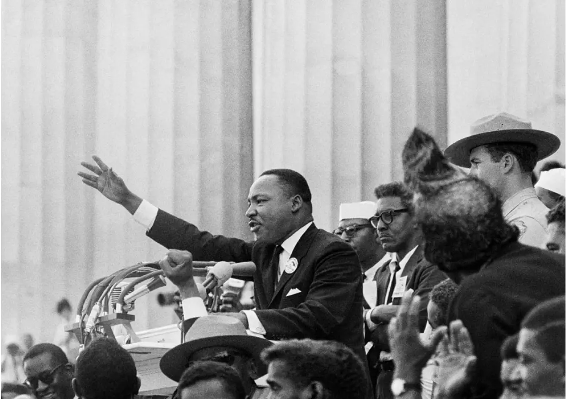 MLK and Rustin, photo described above